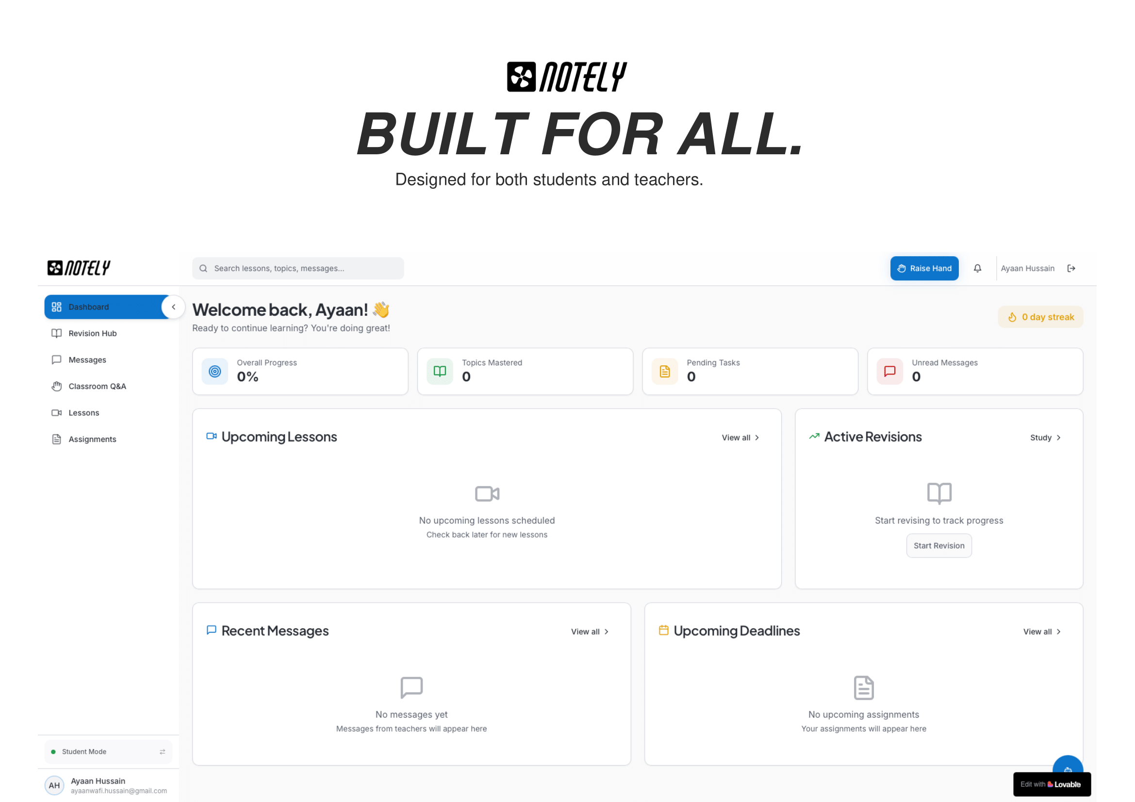 Notely Project Screenshots 1